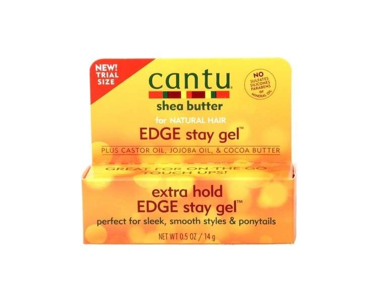 Cantu Shea Butter Edge Stay Gel Extra Hold 0.5 Ounce