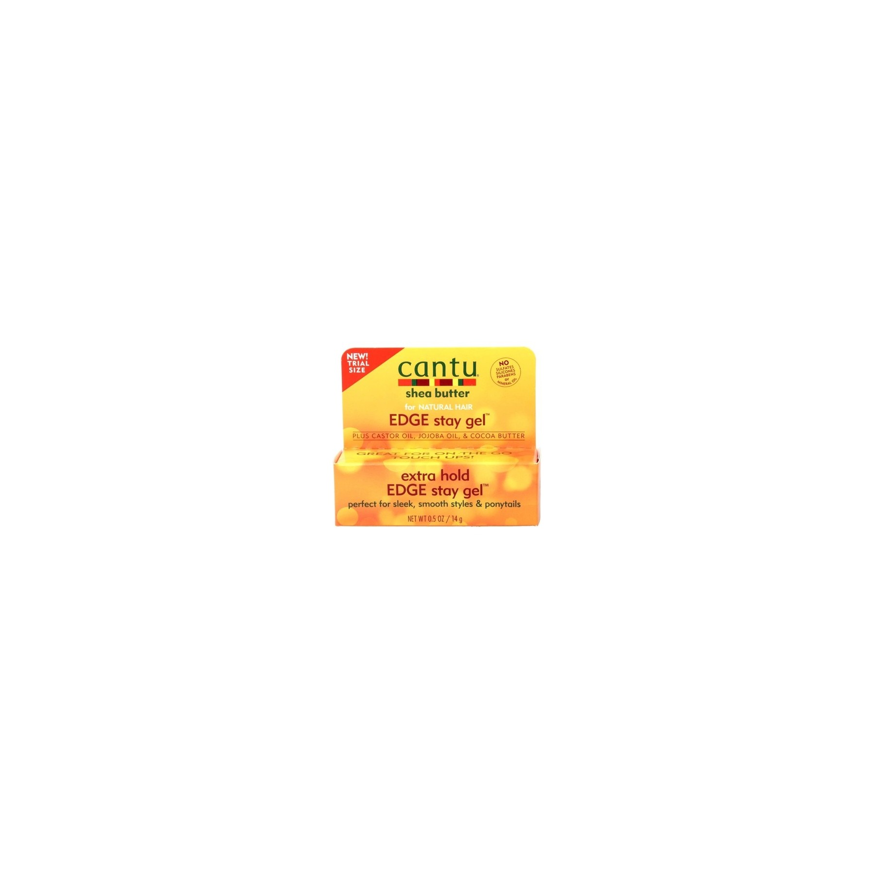 Cantu Shea Butter Edge Stay Gel Extra Hold 0.5 Ounce