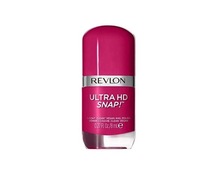 Revlon Ultra HD Snap Nail Polish Long Lasting Vegan Formula Quick Drying One-Coat Full Coverage Colour 8ml Berry Blissed