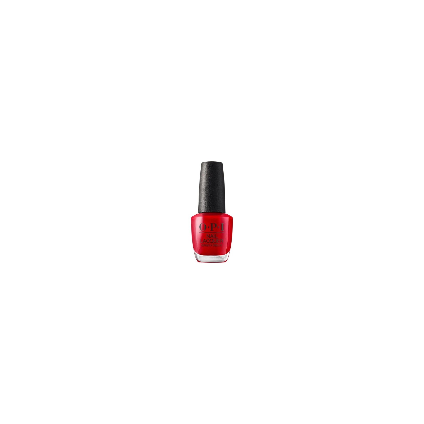 OPI Nail Lacquer Up to 7 Days of Wear Chip Resistant and Fast Drying Light Pink Nail Polish 0.5 fl oz Big Apple Red