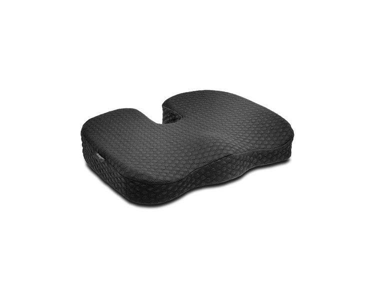 Kensington Premium Cool-Gel Seat Cushion Black - Relieves Spine Pressure Improves Posture Siatica Orthopedic 363x460x71
