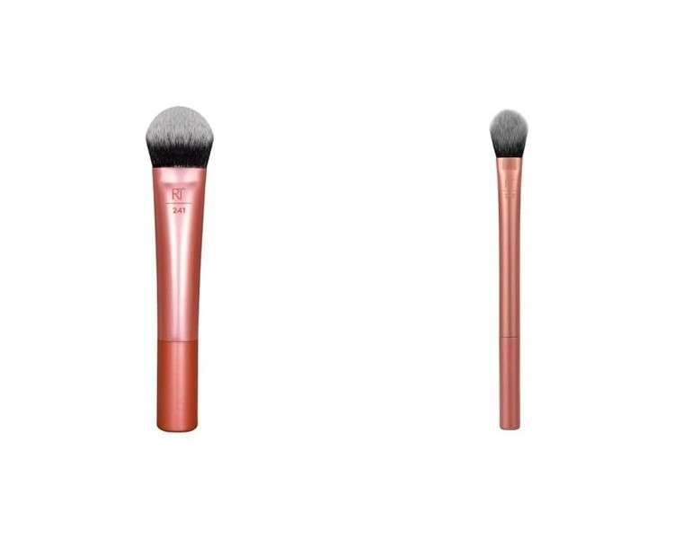 REAL TECHNIQUES Seamless Complexion Makeup Brush for Liquid and Cream Foundations and Brightening Concealer Makeup Brush