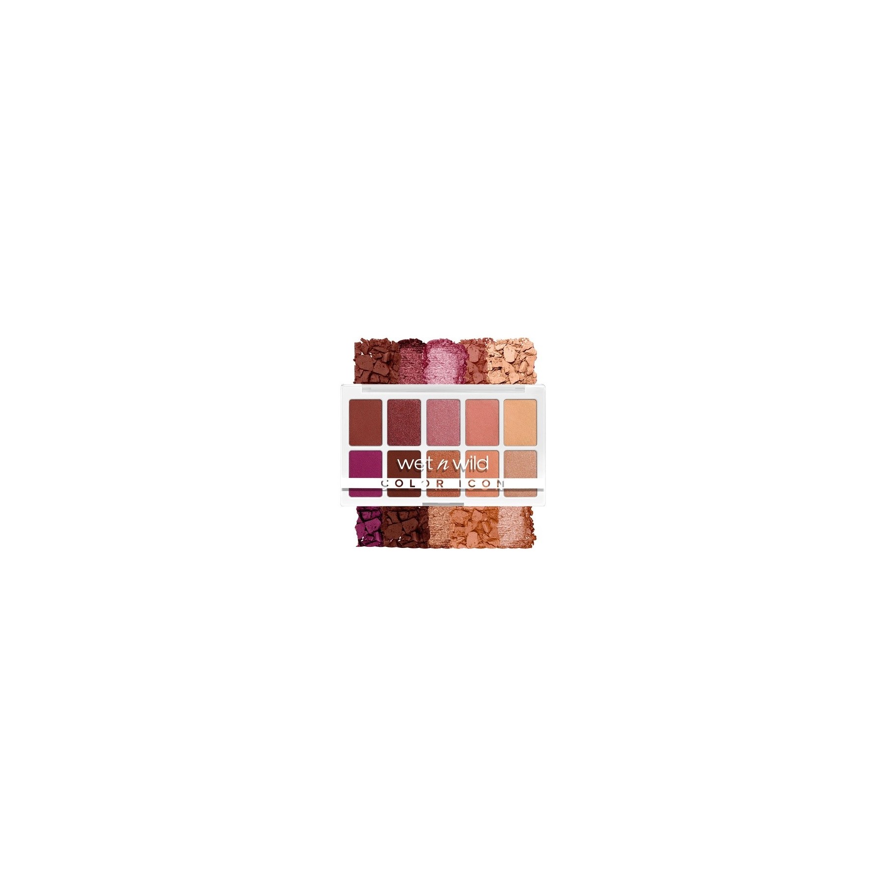 Wet n Wild Color Icon 10-Pan Eyeshadow Palette Heart & Sol - 10 Highly Pigmented Shades for Everyday Makeup