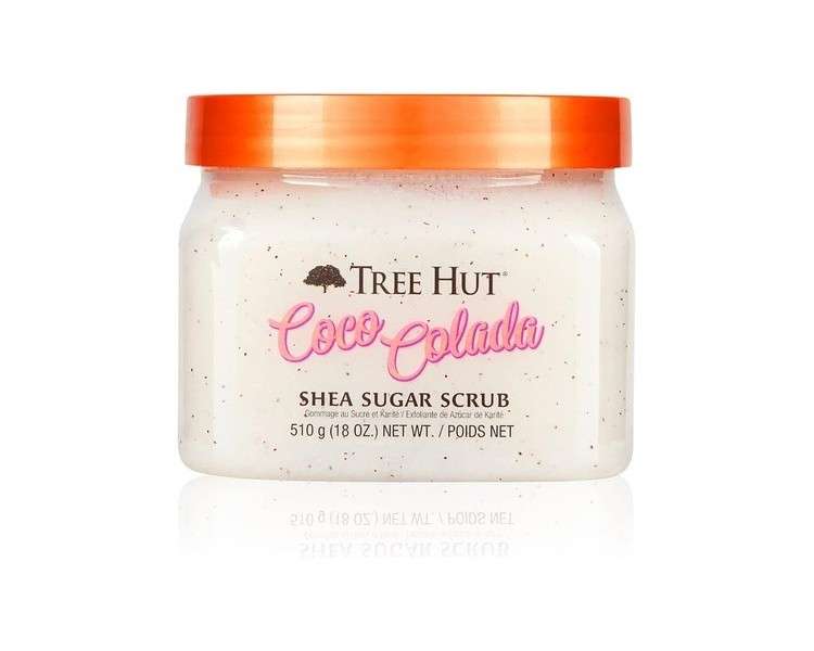 Tree Hut Shea Sugar Scrub Coco Colada 18oz Ultra Hydrating and Exfoliating for Essential Body Care