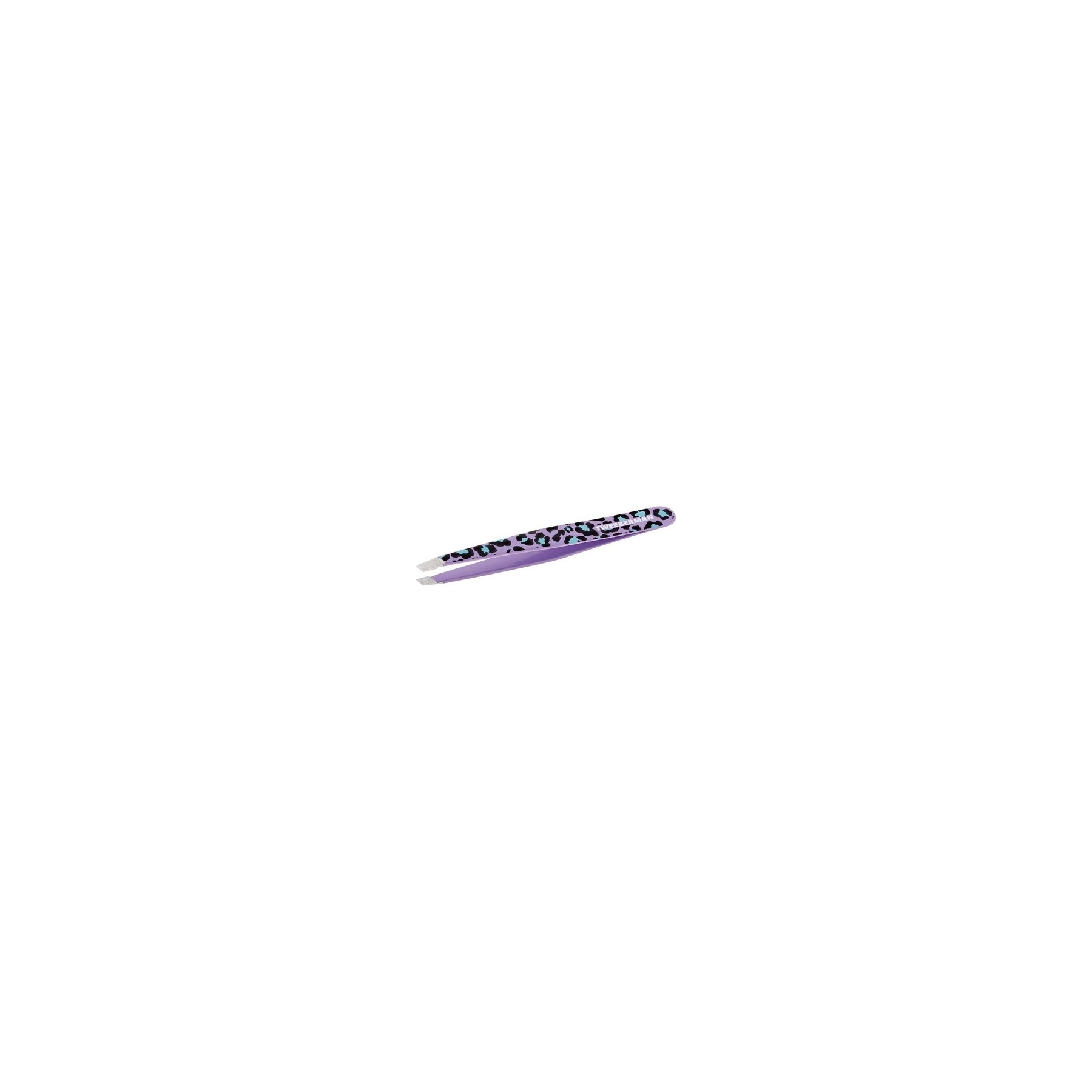 Tweezerman Slant Tweezer Leopard Print - Purple