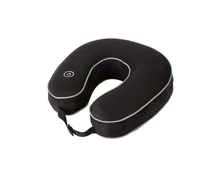 HoMedics Travel Pillow Vibrating Neck Massage Pillow with Comfortable Memory Foam U-shaped Headrest Neck Cushion Comfort for Commuting