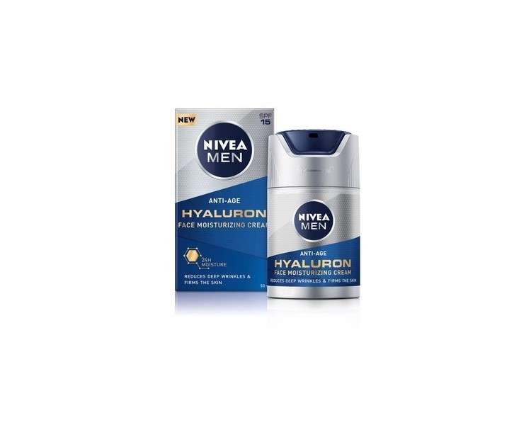 Nivea Men Spf 15 Hyaluron Anti-Wrinkle Cream 50ml