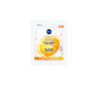Nivea Q10 Energy Instant Recharge Sheet Mask with Antioxidant Vitamin C
