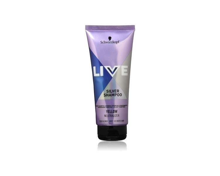 Schwarzkopf Live Silver Shampoo Neutralizes Yellow Color 200ml