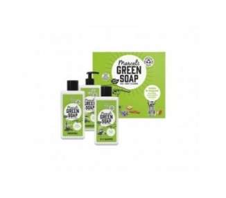 Marcel's Green Soap Gift Box Tonka & Muguet Hand Soap 2-in-1 Shampoo Shower Gel 250ml
