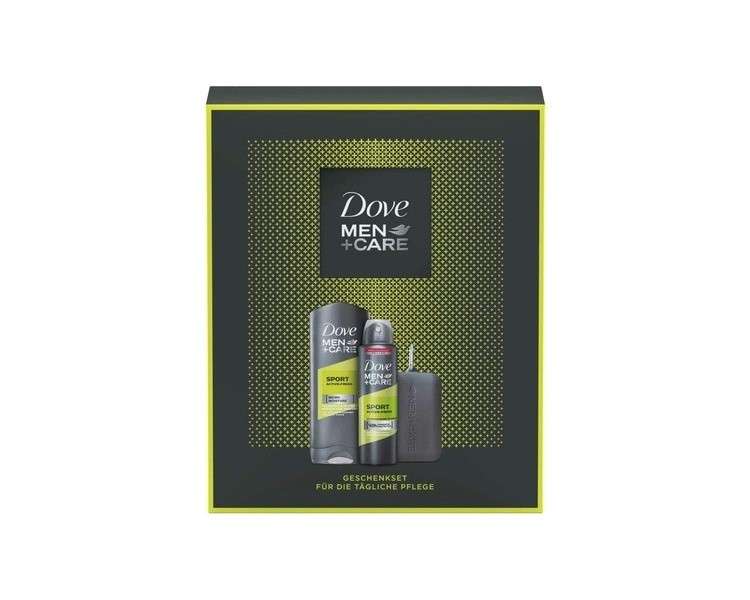 Dove Men+Care Sport Active + Fresh Gift Set with Shower Gel and Deodorant Spray - 2020