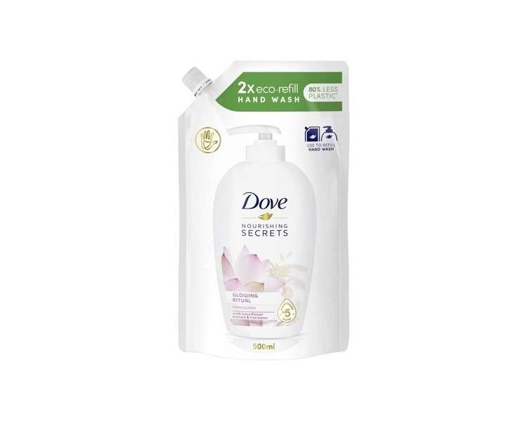 Dove Nourishing Secrets Radiant Ritual Lotus Flower and Rice Water Liquid Soap Refill 500ml