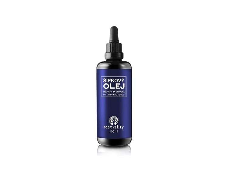 Rosehip Oil Cold Pressed 100ml with Pipette Renovality - Made in Czech Republic