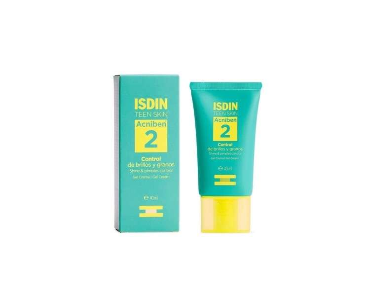 ISDIN Acniben Acne Control Gel Cream 40ml - Helps Eliminate Impurities and Prevents Blackheads