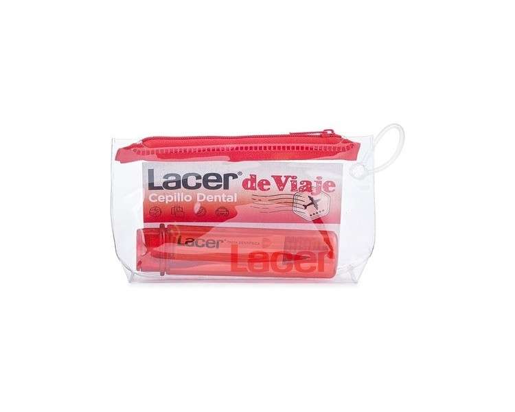Lacer Toothbrush with Travel Toothpaste