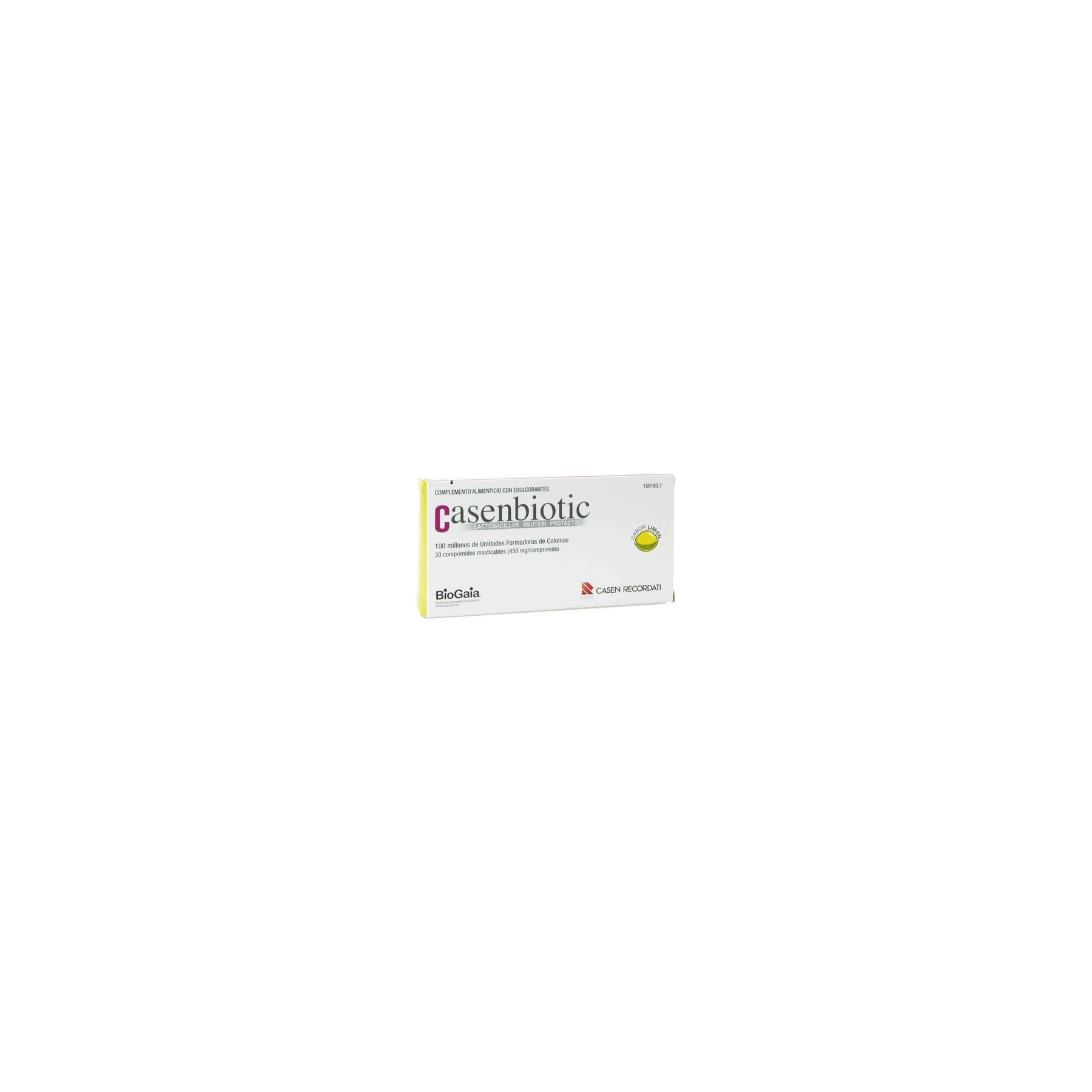 Casenbiotic 30 Chewable Tablets Lemon Flavor - Intestinal Flora, Colitis