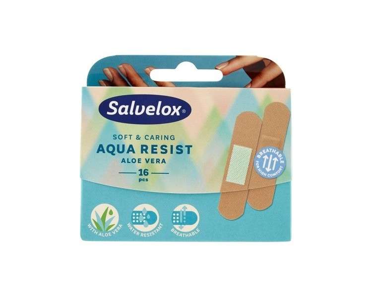 Aqua Resist Salvelox Adhesive Dressing with Aloe Vera 19mm x 72mm - Pack of 16