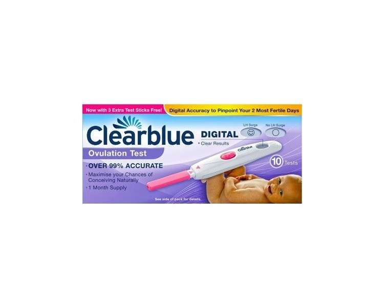 ClearBlue Digital Ovulation Test 10 Pack