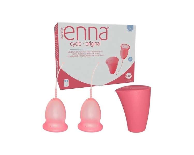 Enna Cycle Menstrual Cup Twin Pack Large 1 Units L