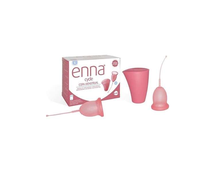 Enna Cycle Menstrual Cup S - Pack of 2 Cups with Sterile Box