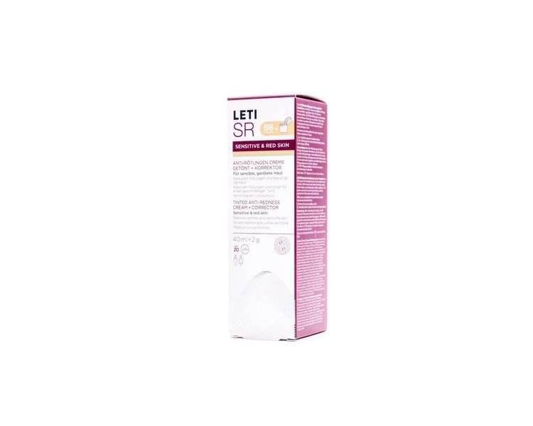 LETI SR Anti-Redness Tinted Face Cream + Corrector SPF 20 40ml Cream