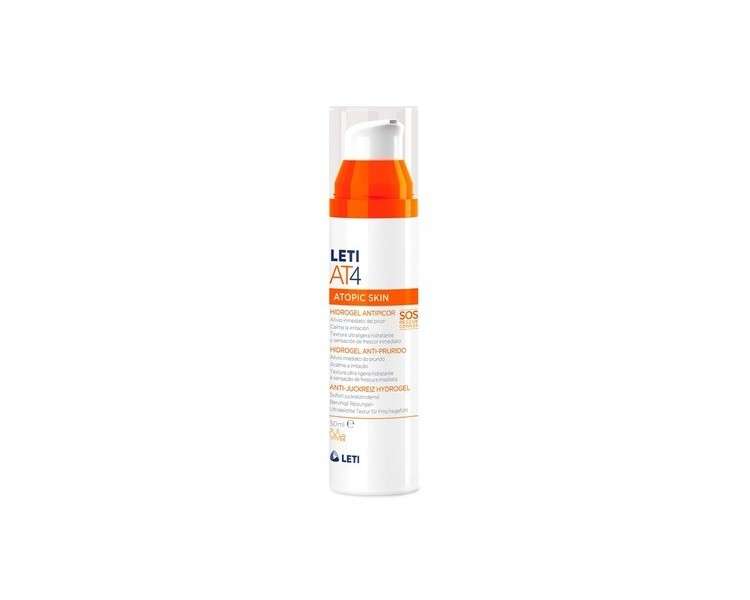 LETI AT4 Anti-Itch Hydrogel Soothing SOS Helper for Itching on Dry or Neurodermatitis-Prone Skin 50ml Gel