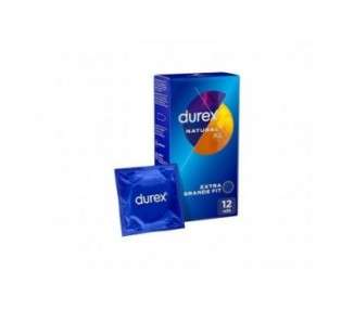Durex Original Natural Plus Size XL Condoms 12 Larger Condoms