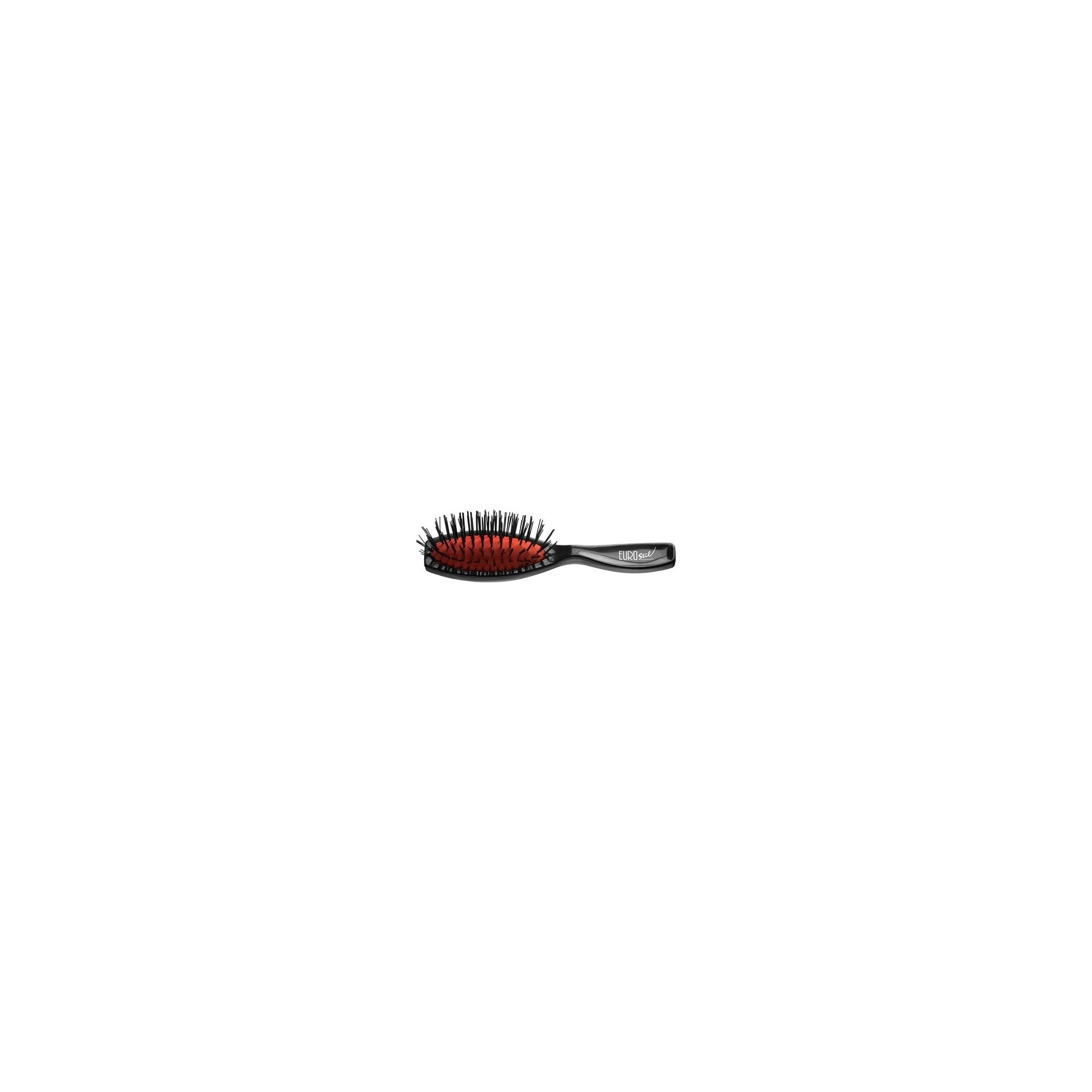 Eurostil Small Black Nylon Brush with Rubber Bristles 1 Unit