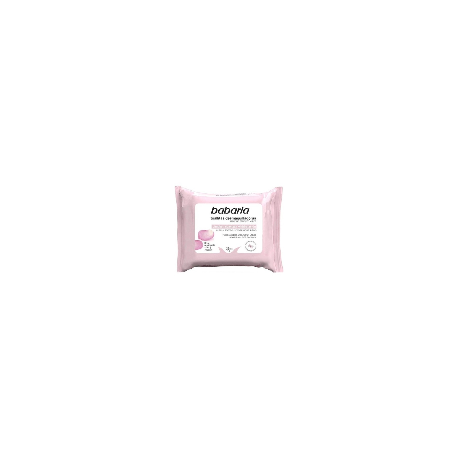 Rosehip Makeup Remover Wipes - 25 Count