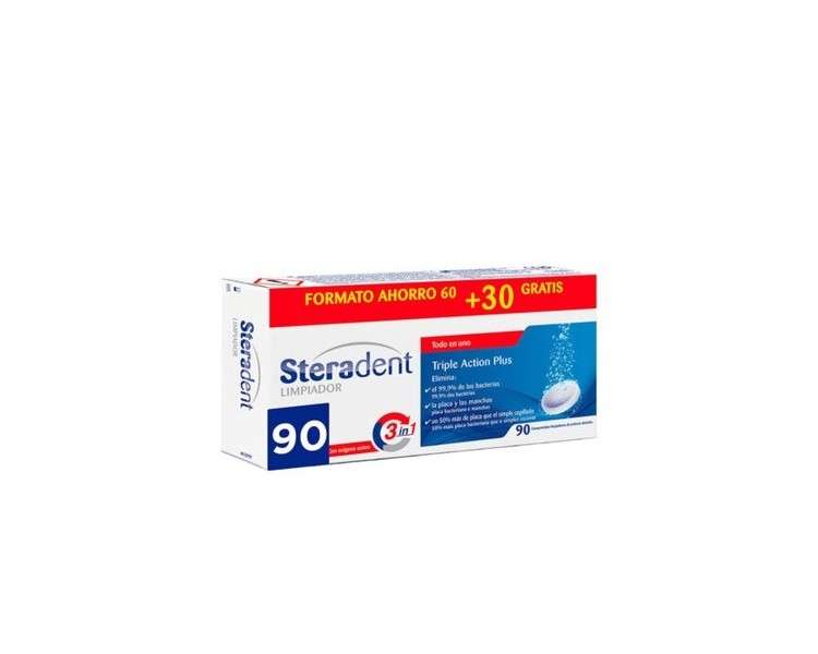 Hygiene Steradent Triple Action Tablets 90 Units