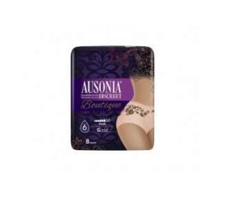 Ausonia Discreet Boutique Black Urine Leakage Briefs - Pack of 8