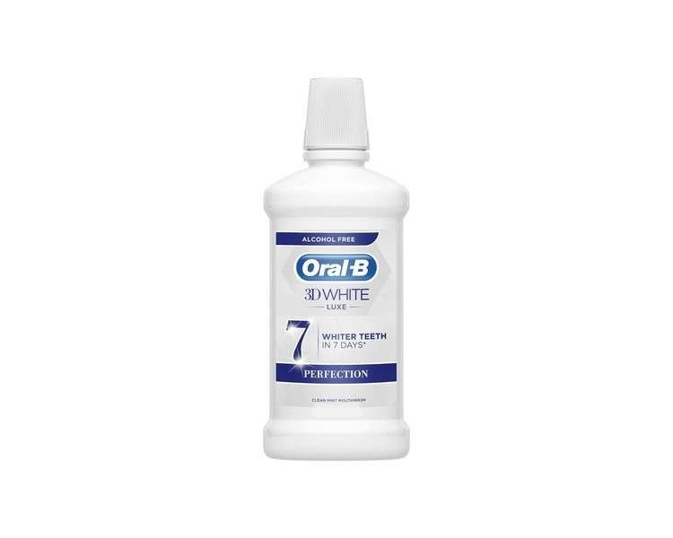 Oral-B 3D White Luxe Perfection Mouthwash Mint Flavour 500ml