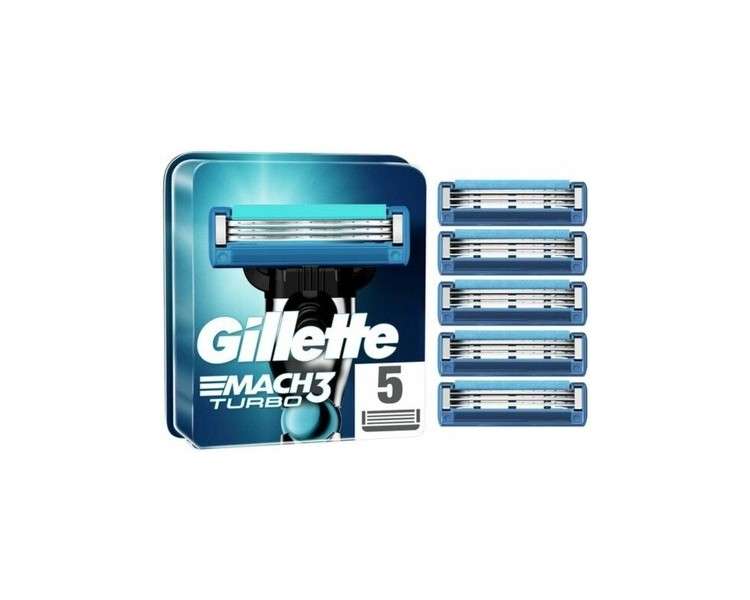 Gillette Match3 Turbo Razor Blades for Men - Pack of 5