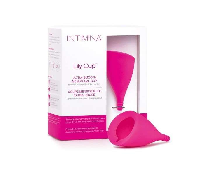 Intimina Lily Cup Size B Thin Menstrual Cup with up to 8 Hours Use