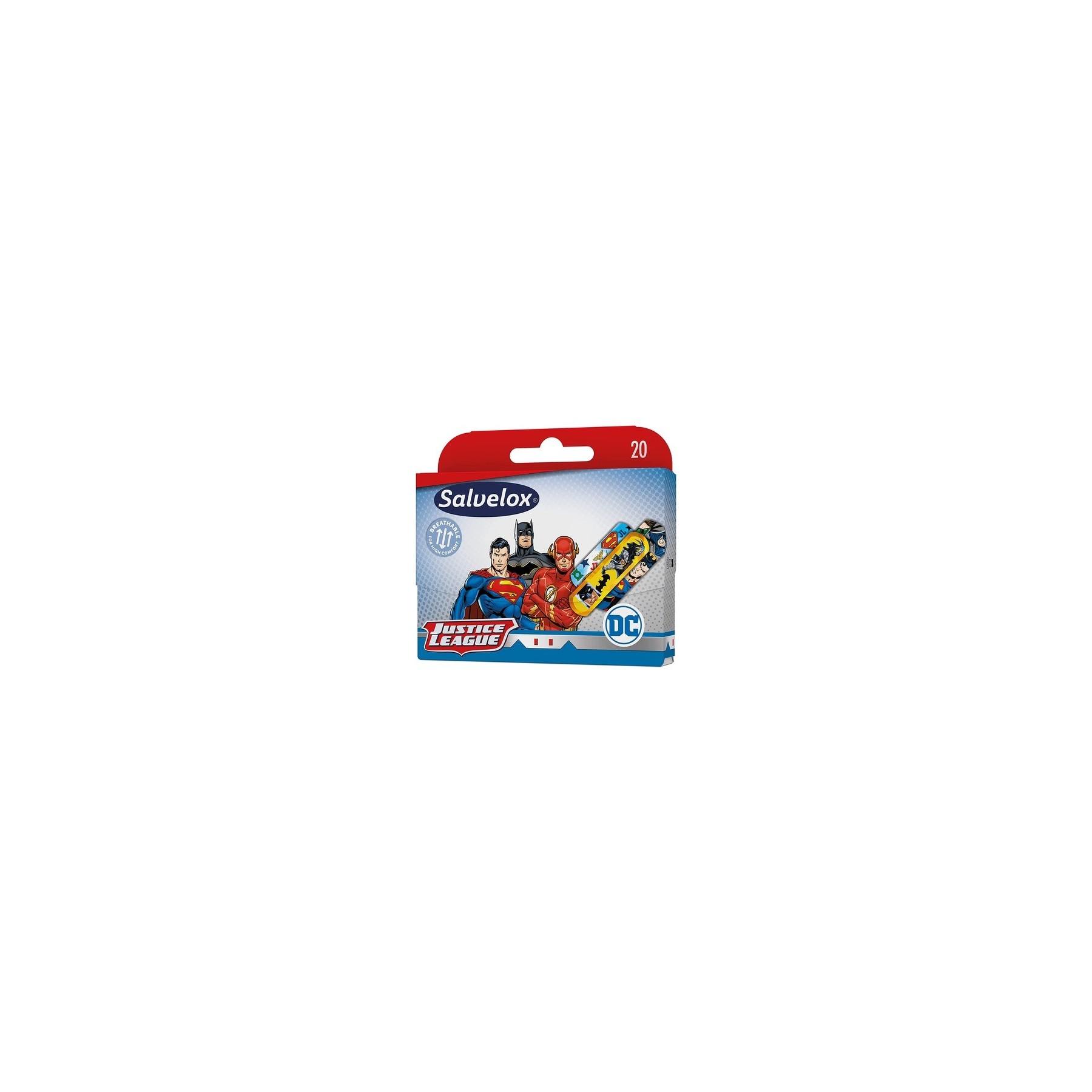 Salvelox Justice League Plasters Flexible Durable Breathable and Dirt-Repellent