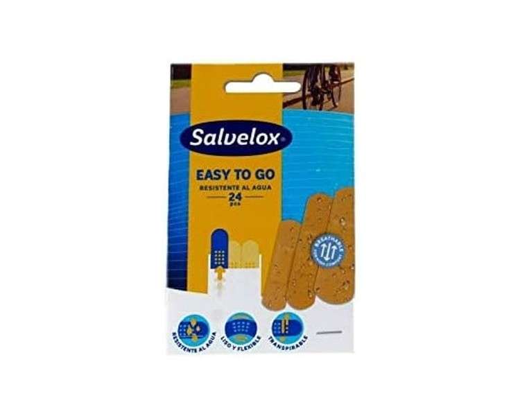 Tiritas Salvelox Easytogo Water Resistant 24 Units
