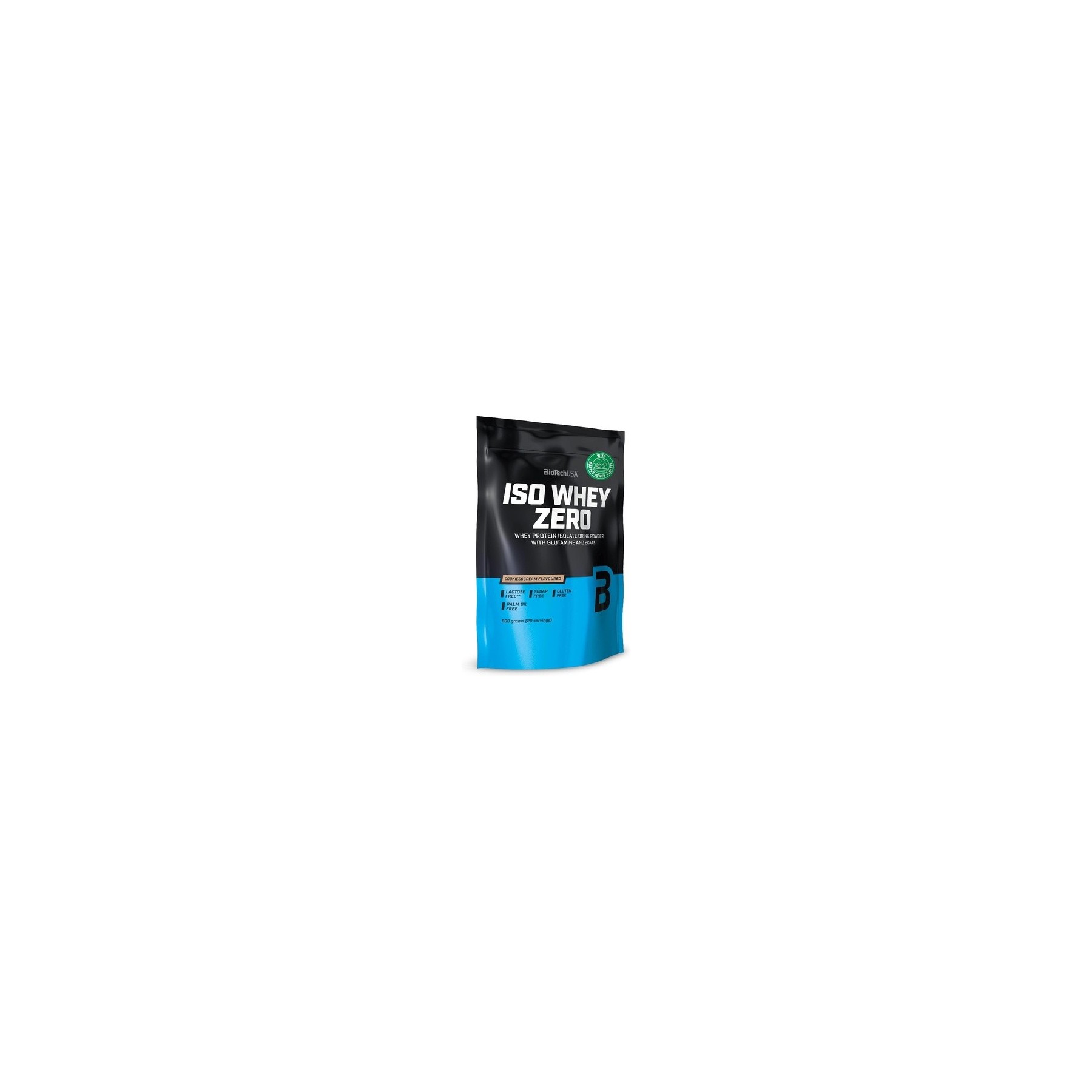 BioTechUSA Iso Whey Zero Premium Whey Protein Isolate 500g Cookies & Cream