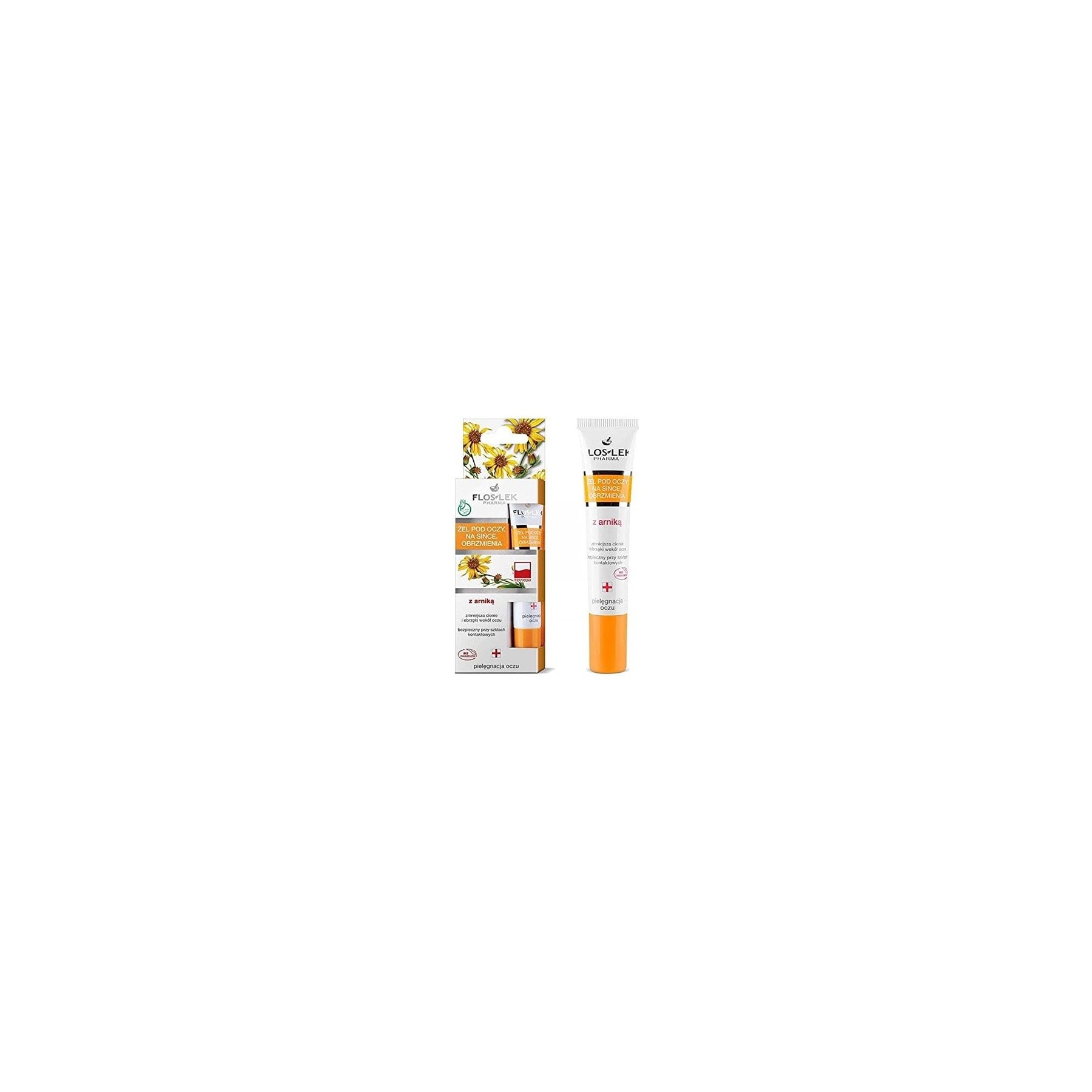 Floslek Pharma Eye Gel with Arnica Extracts for Dark Circles and Swelling 15ml