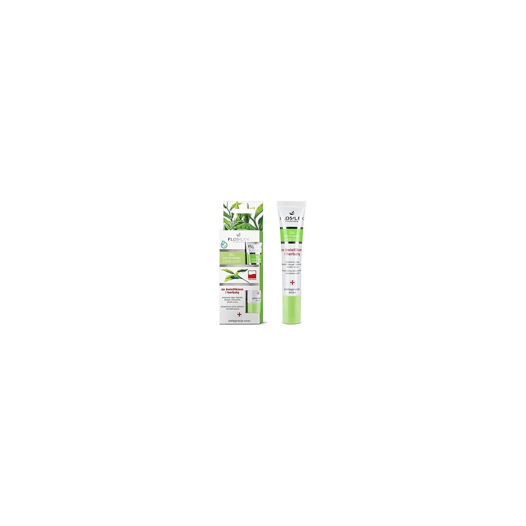 Floslek Lid & Under Eye Gel with Eyebright and Green Tea 15ml