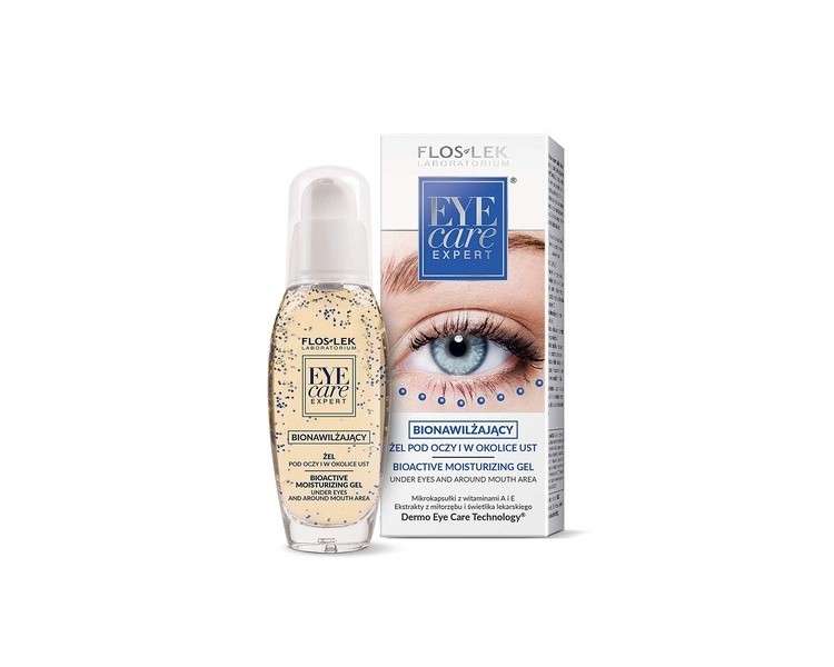 FLOSLEK Bio Moisturizing Gel for Eye Bags and Mouth Area 30ml - Suitable for All Ages