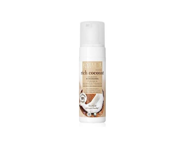 Eveline Cosmetics Rich Coconut Gentle Coconut Face Cleansing Foam 150ml
