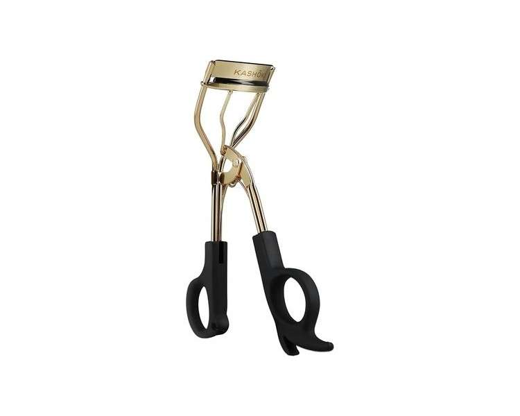 T4B KASHŌKI Eyelash Curler for Short and Long Lashes, for All Eye Shapes, Stainless Steel with Rubber Pads, Gold