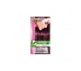 Marion Hair Dye Shampoo in Bag Semi-Permanent Color with Aloe and Keratin 99 - Eggplant