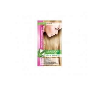 Marion Hair Dye Shampoo in Bag Semi-Permanent Color with Aloe and Keratin 61 Blonde