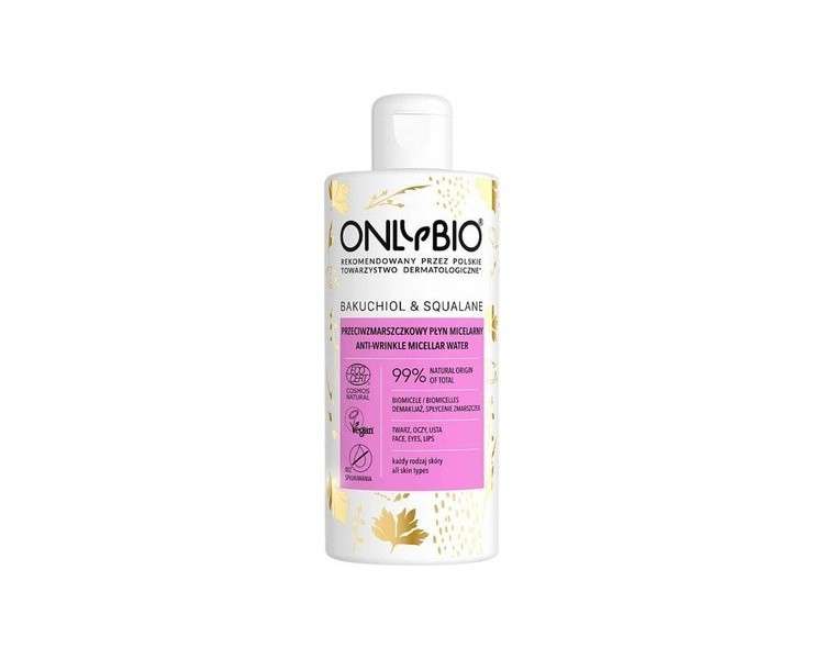 Micellar Anti-Wrinkle Liquid with Bakuchiol and Eco Squalane 300ml - Only Bio