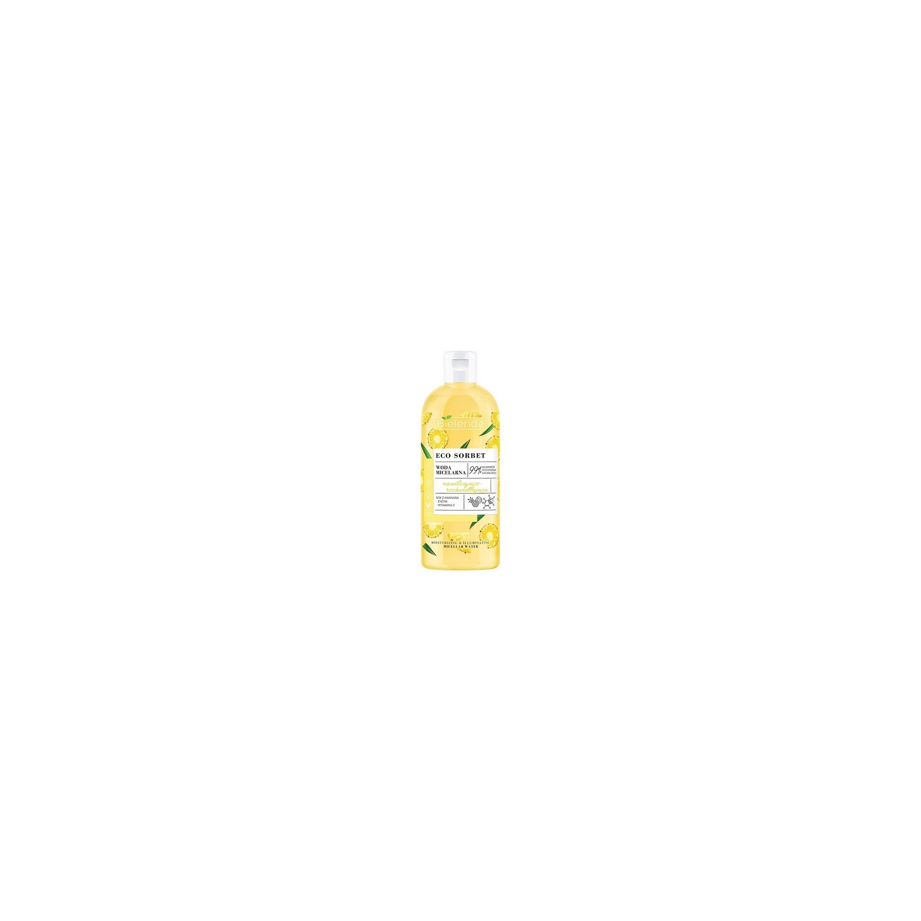 ECO SORBET Pineapple Micellar Water Moisturizing and Brightening 500ml