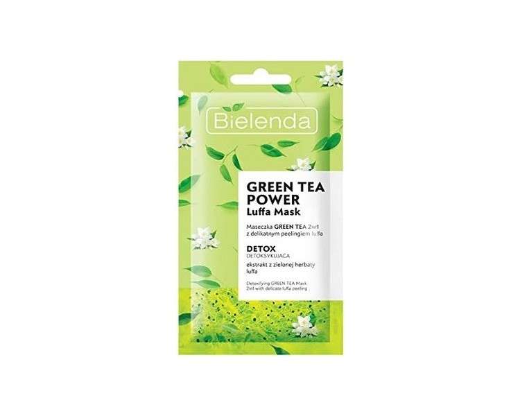 Bielenda Green Tea Power Luffa Mask 2-in-1 Peeling and Detox 8g