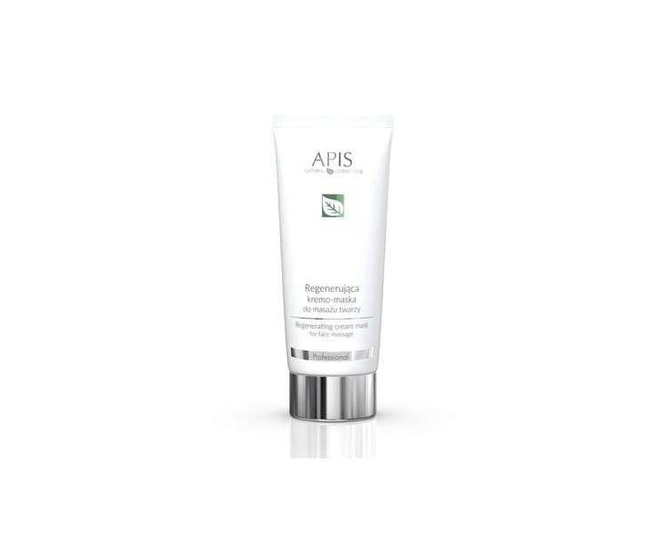 APIS Regenerating Cream Mask for Facial Massage with Almond Oil, Shea Butter, Hyaluronic Acid, Hydromanil and Amino Acids 200ml