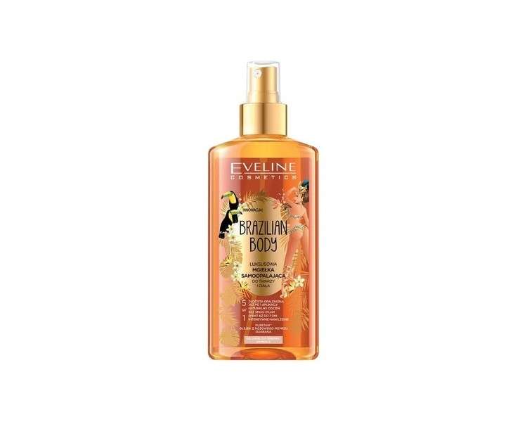 Eveline Cosmetics Brazilian Body Luxurious Self-Tanning Mist 5in1 for Face and Body 150ml