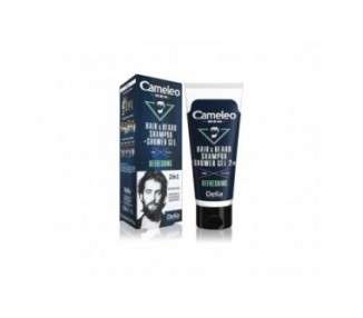 Cameleo For Men Hair Wash and Shower Gel 2 in 1 Clean and Fresh Body Hair Soft Skin Minimises Sweating Nourished Skin Scalp 150ml